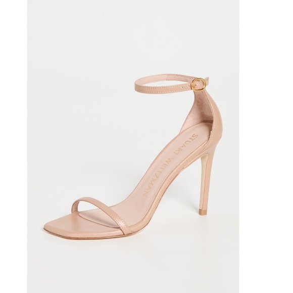 Stuart Weitzman Nudistcurve 100 Smooth Leather Sandals - Picture 7 of 13